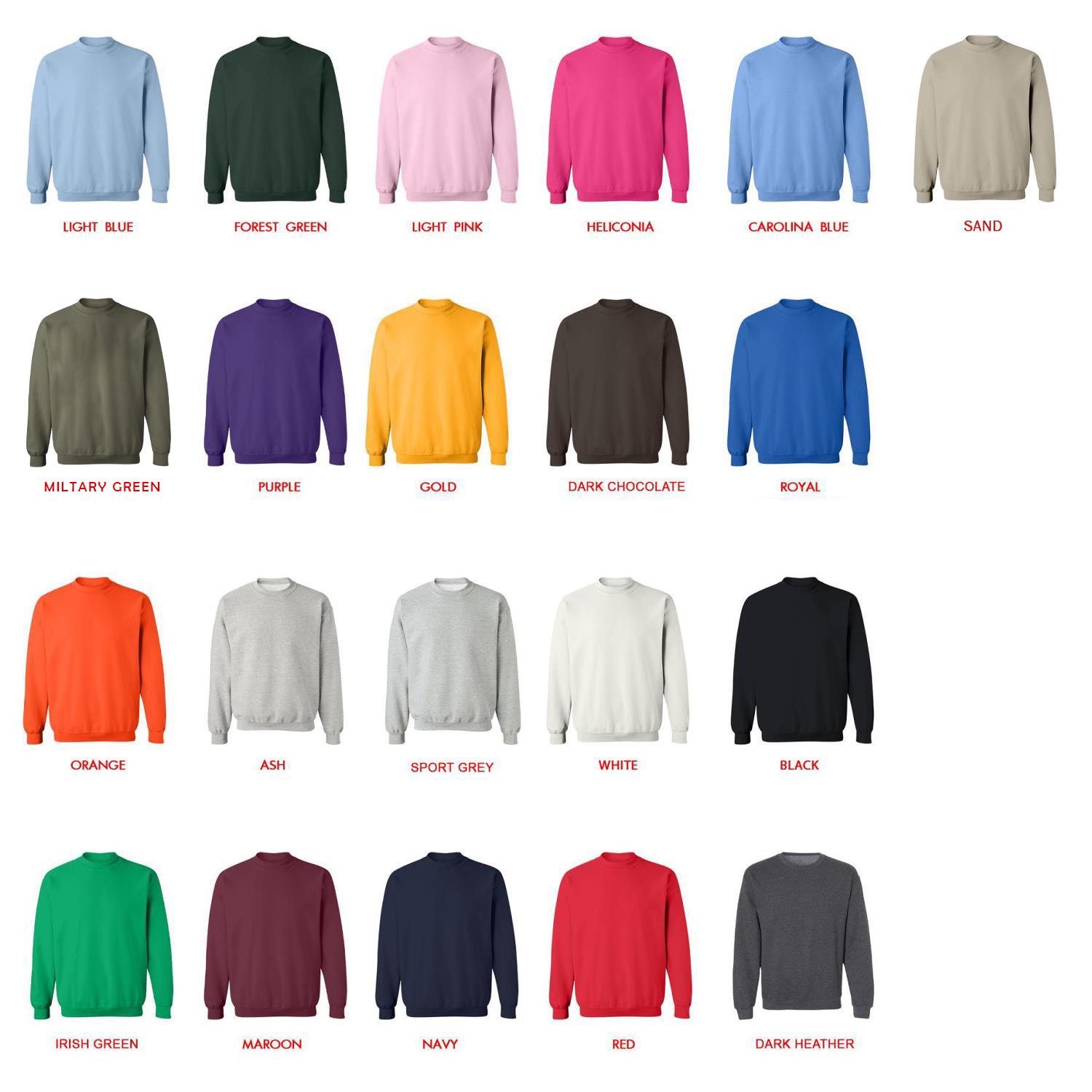 sweatshirt color chart - Food Wars Merch