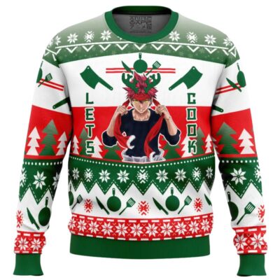 Lets Cook Food Wars Ugly Christmas Sweater - Food Wars Merch